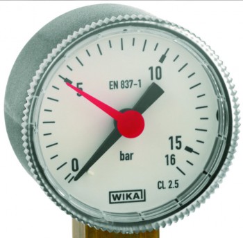 Manometer   0 - 16 bar   /   Ø = 40 mm     -  G 1/8  radial